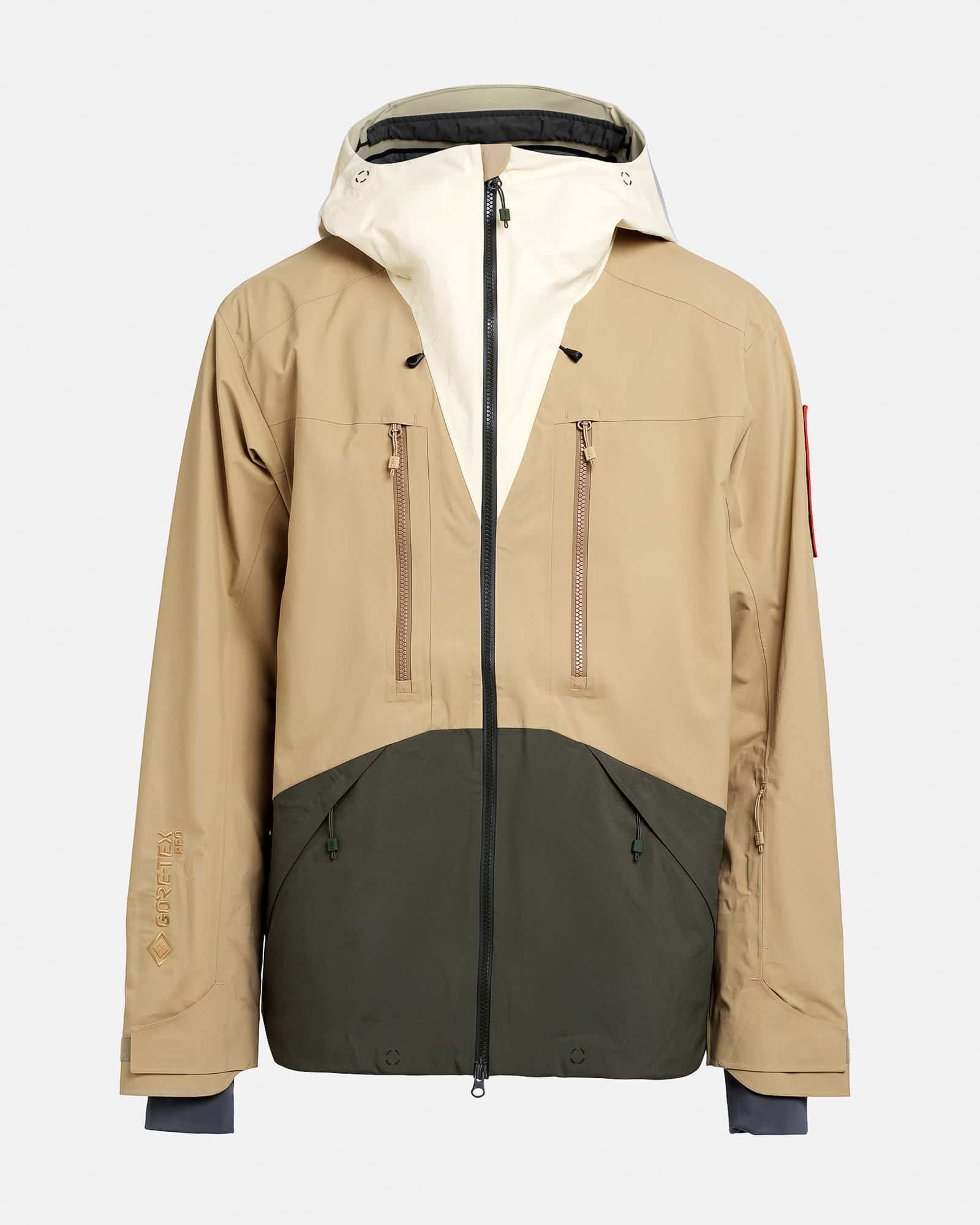 gore tex pro 3l shell jacket Z 2 HD CASTLE WALL SAND FOREST GREEN SHELL JACKETS the mountain studio 01