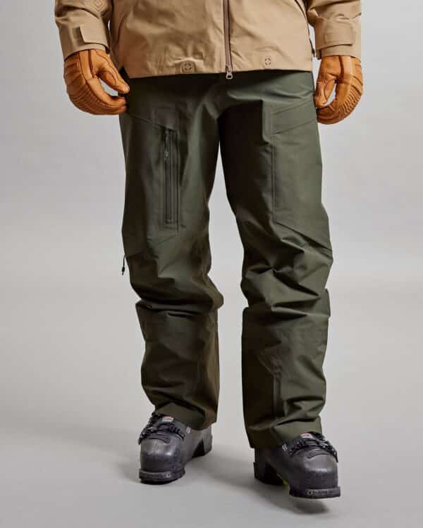 gore tex pro 3l shell pant Y 1 HD FOREST GREEN SHELL PANTS the mountain studio 01 1