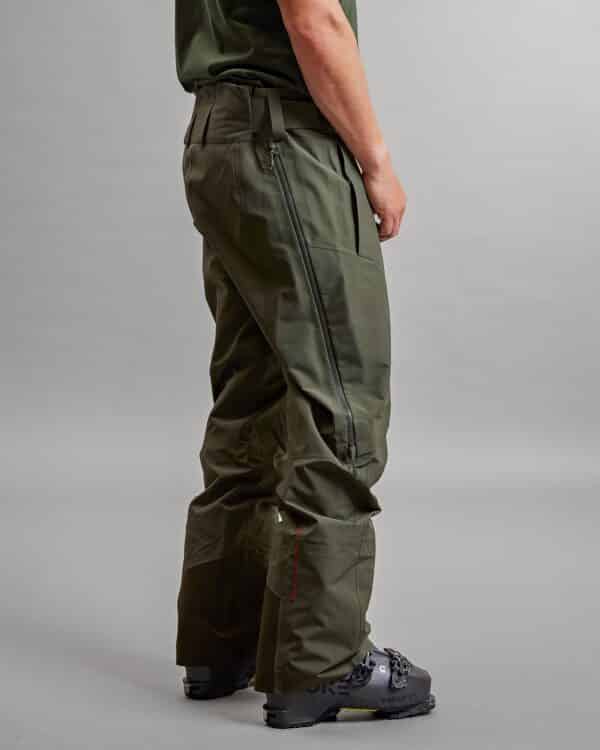 gore tex pro 3l shell pant Y 1 HD FOREST GREEN SHELL PANTS the mountain studio 03 1