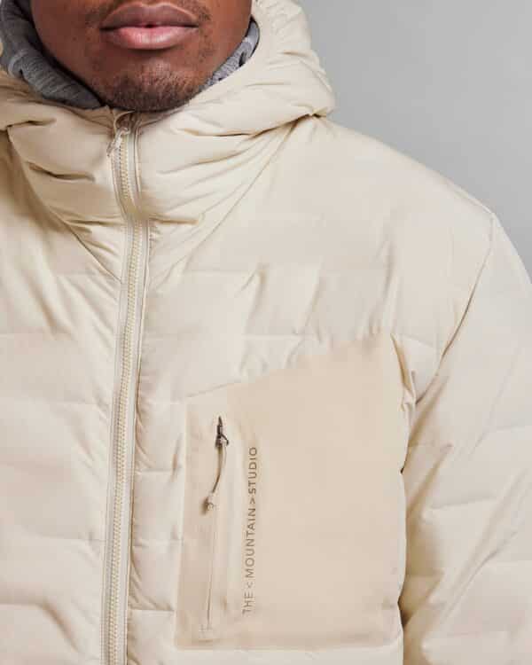 reversible light hood jacket D 3 RL CASTLE WALL SAND DOWN INSULATED JACKETS the mountain studio 09 1