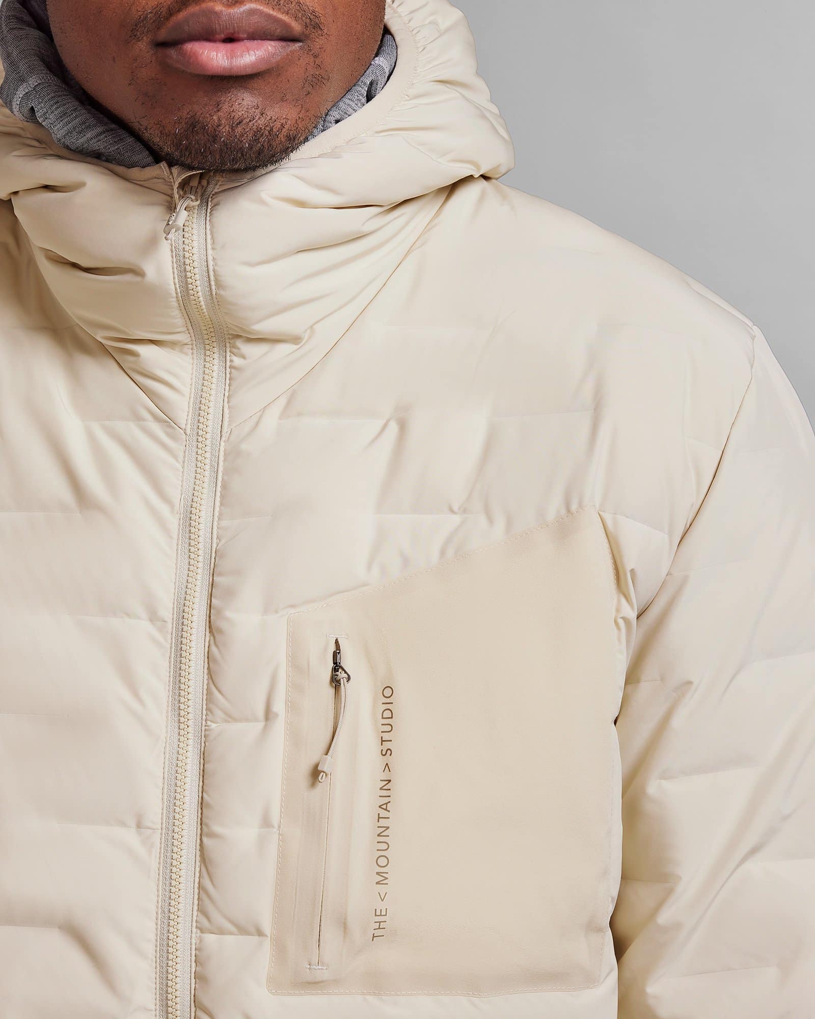 reversible light hood jacket D 3 RL CASTLE WALL SAND DOWN INSULATED JACKETS the mountain studio 09